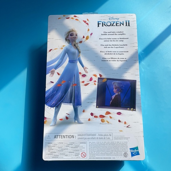 NWT Disney Frozen 2 Elsa's Campfire Friend, Elsa Doll with Baby Rein… - Picture 2 of 3